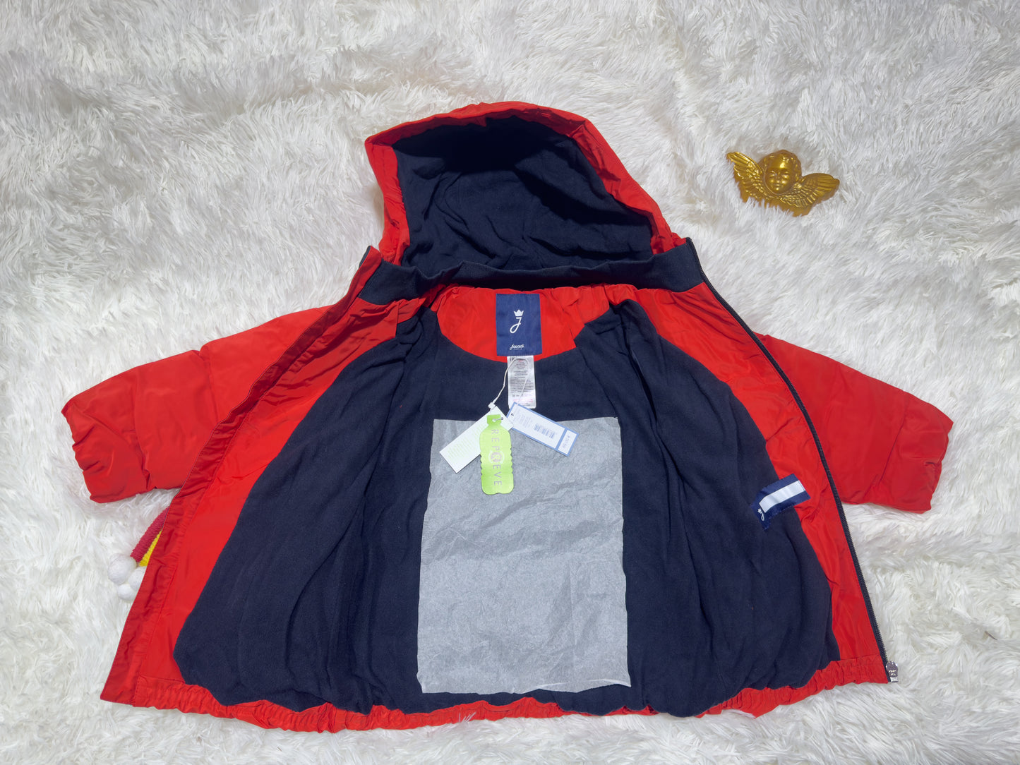 Doudoune Jacadi rouge orangé