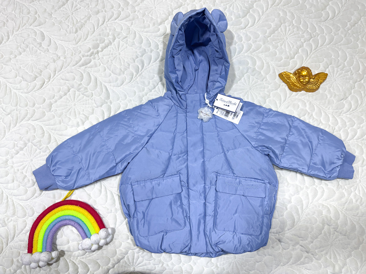 Tartine et Chocolat Light Blue Down Jacket
