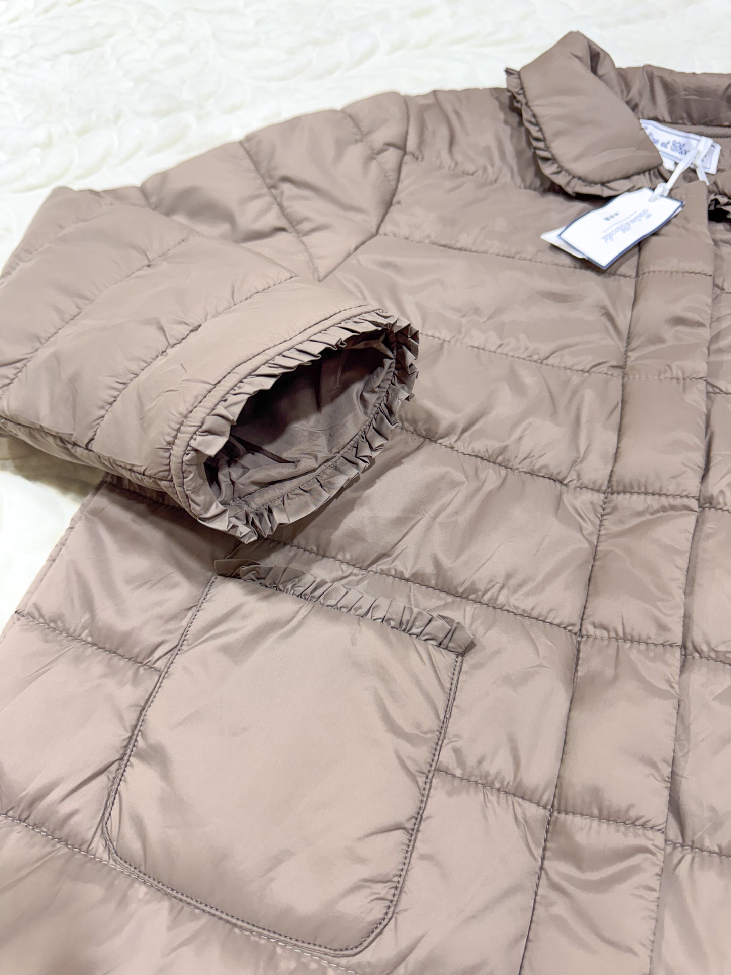 Tartine et Chocolat Beige Quilted Jacket