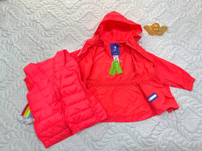 Jacadi Orange 2-in-1 Windbreaker