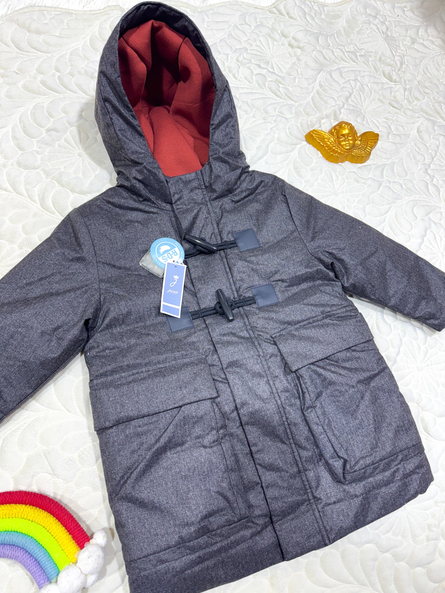 Parka Duvet à Brandebourgs Grise Jacadi Garçon