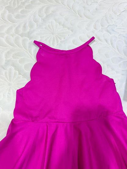 Robe de soirée Jacadi fuchsia festonnée