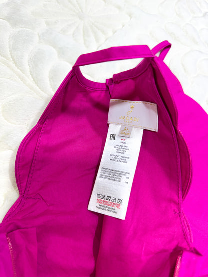 Robe de soirée Jacadi fuchsia festonnée