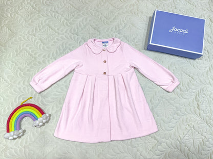 Jacadi Soft Pink Fleece Collar Robe