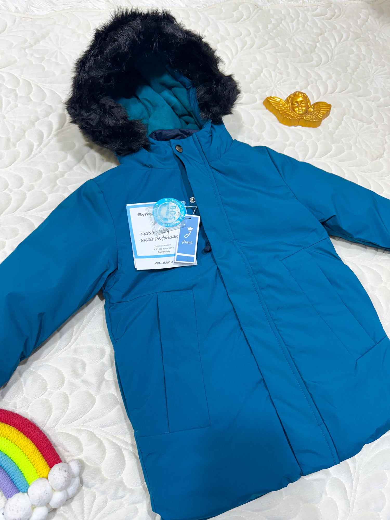 Parka Jacadi en duvet bleu pour garçon