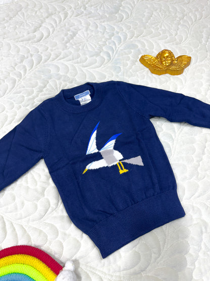 Jacadi Boys Navy Cashmere-Blend Sweater