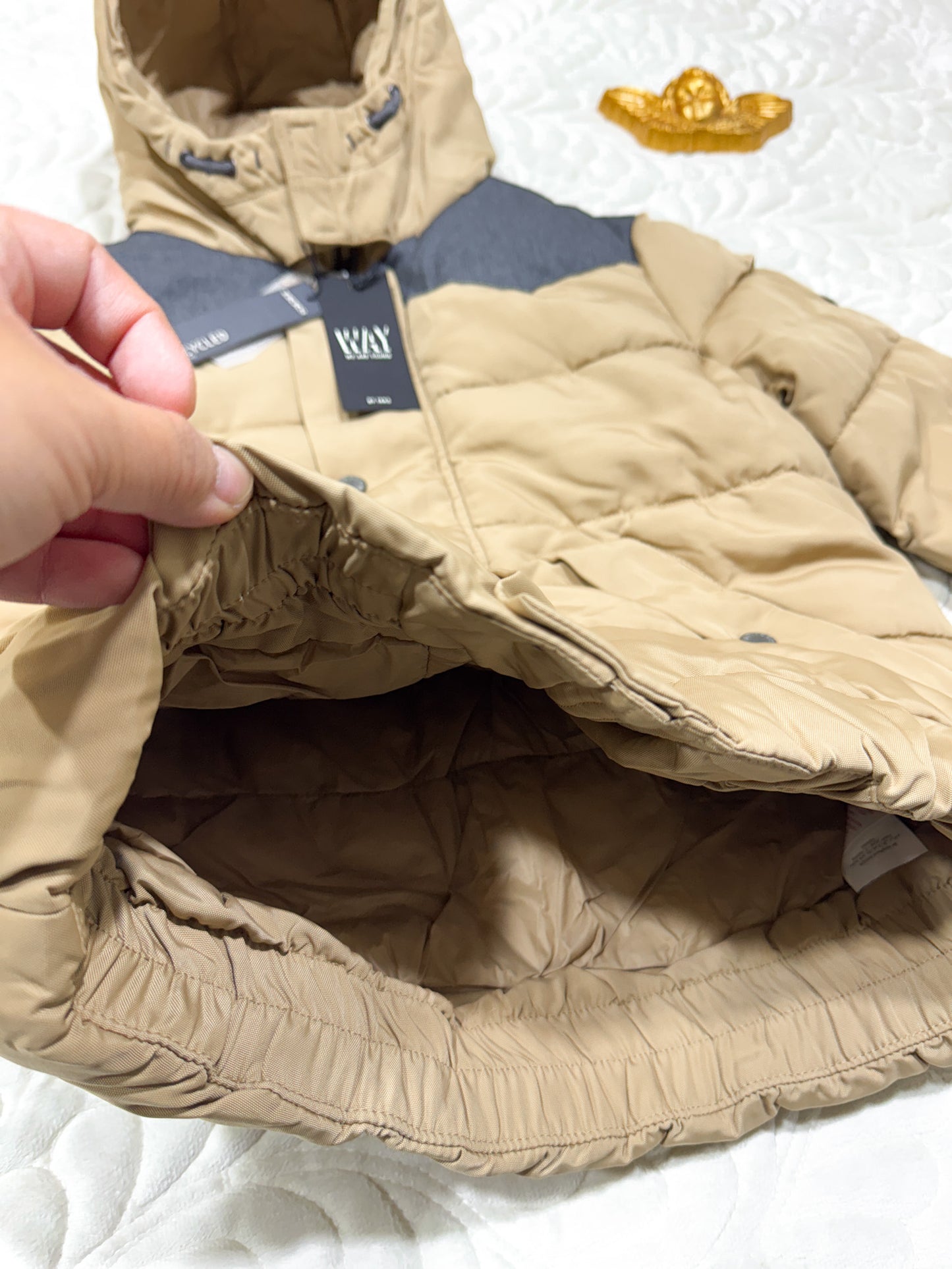 Veste à capuche color-block IKKS Caramel