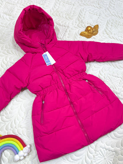 Doudoune longue Jacadi rose fuchsia