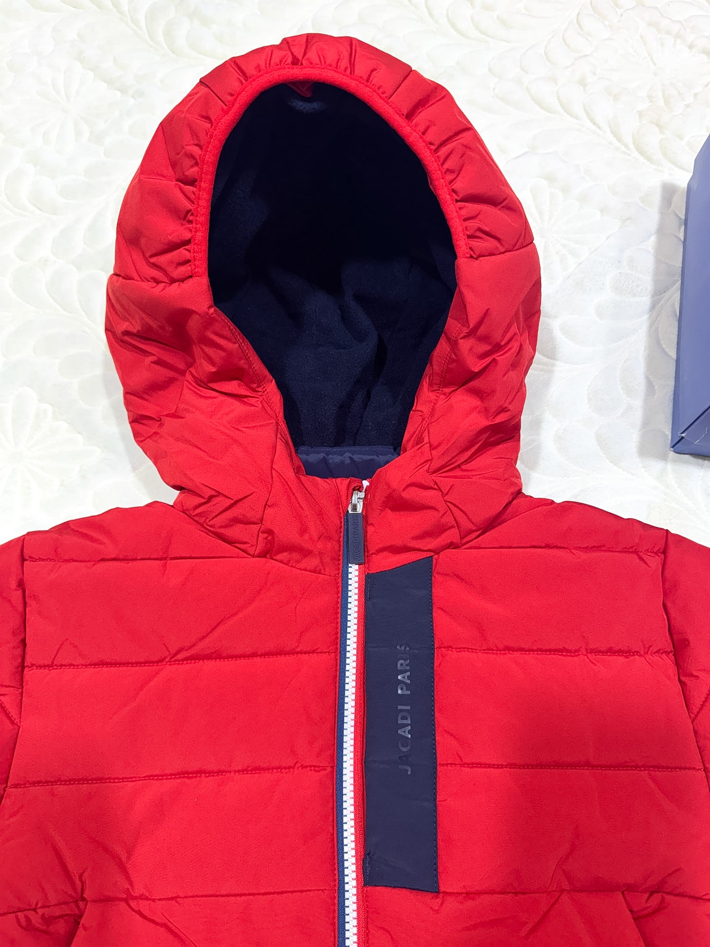 Doudoune Jacadi rouge marbré