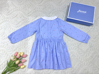 Jacadi Girls Polka Dot Apron Dress