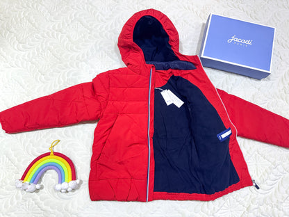 Doudoune Jacadi rouge marbré
