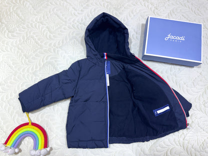 Doudoune tricolore bleu marine Jacadi