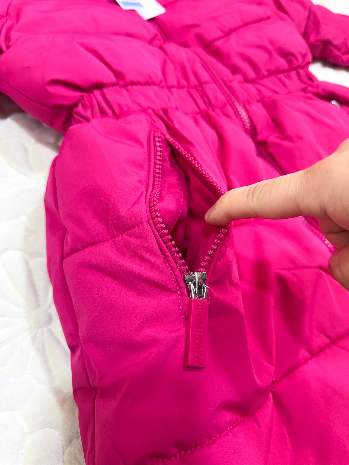 Doudoune longue Jacadi rose fuchsia