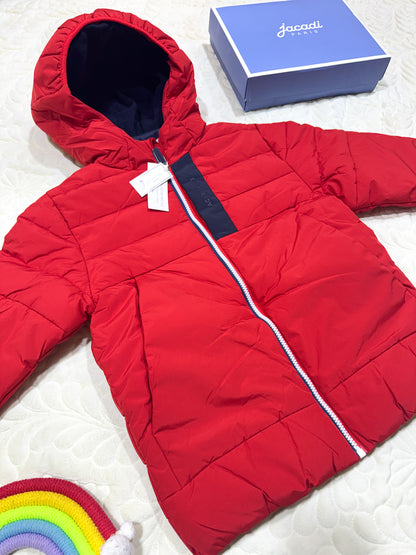 Doudoune Jacadi rouge marbré