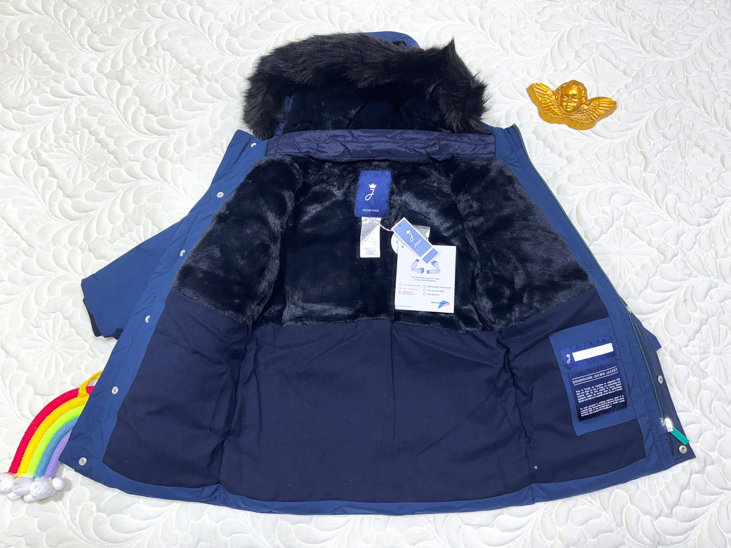 Jacadi Doudoune Parka Bleu Marine