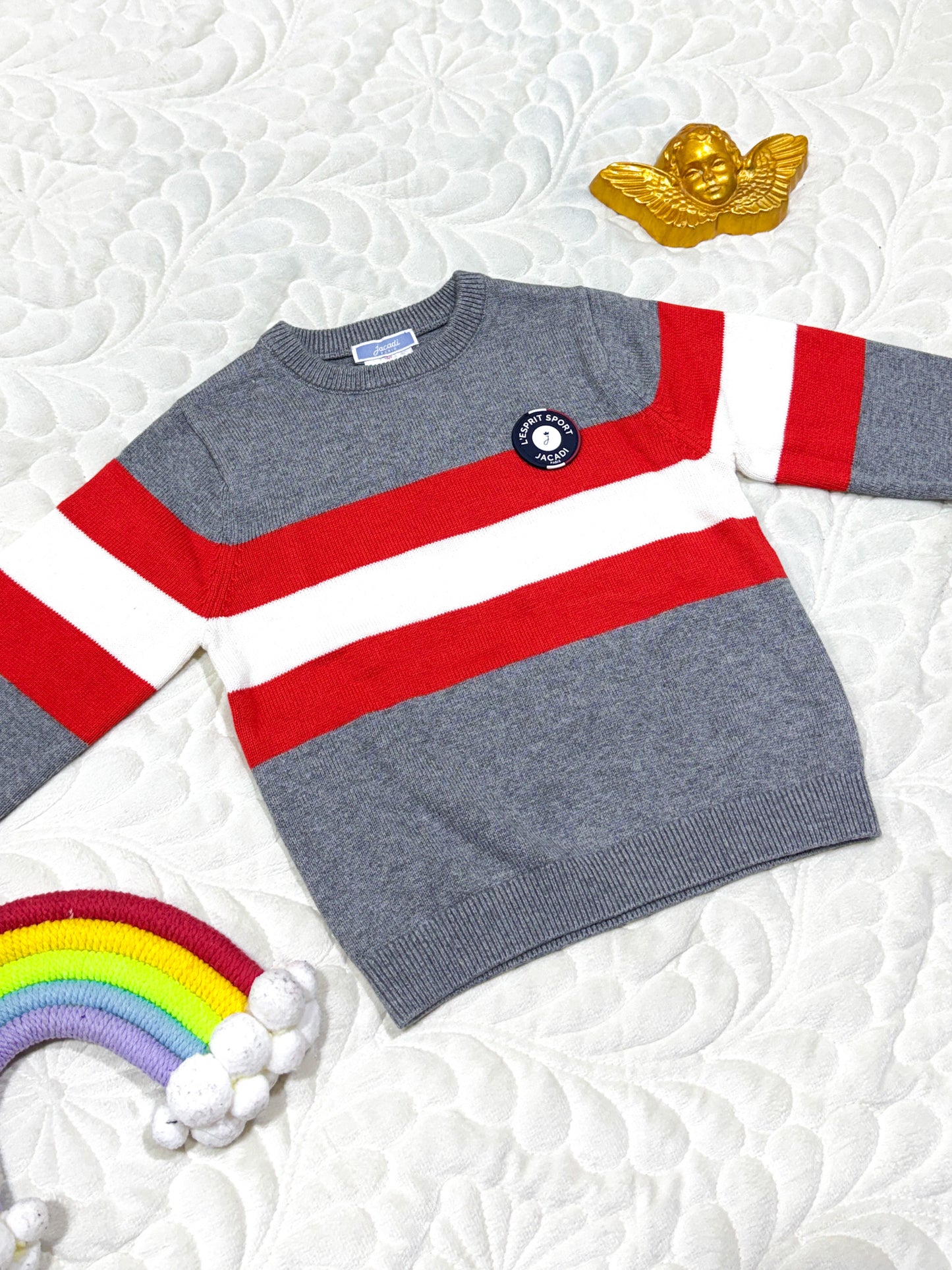Jacadi Boys Colorblock Striped Sweater