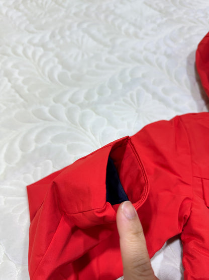 Parka coupe-vent à capuche orange-rouge Jacadi garçon