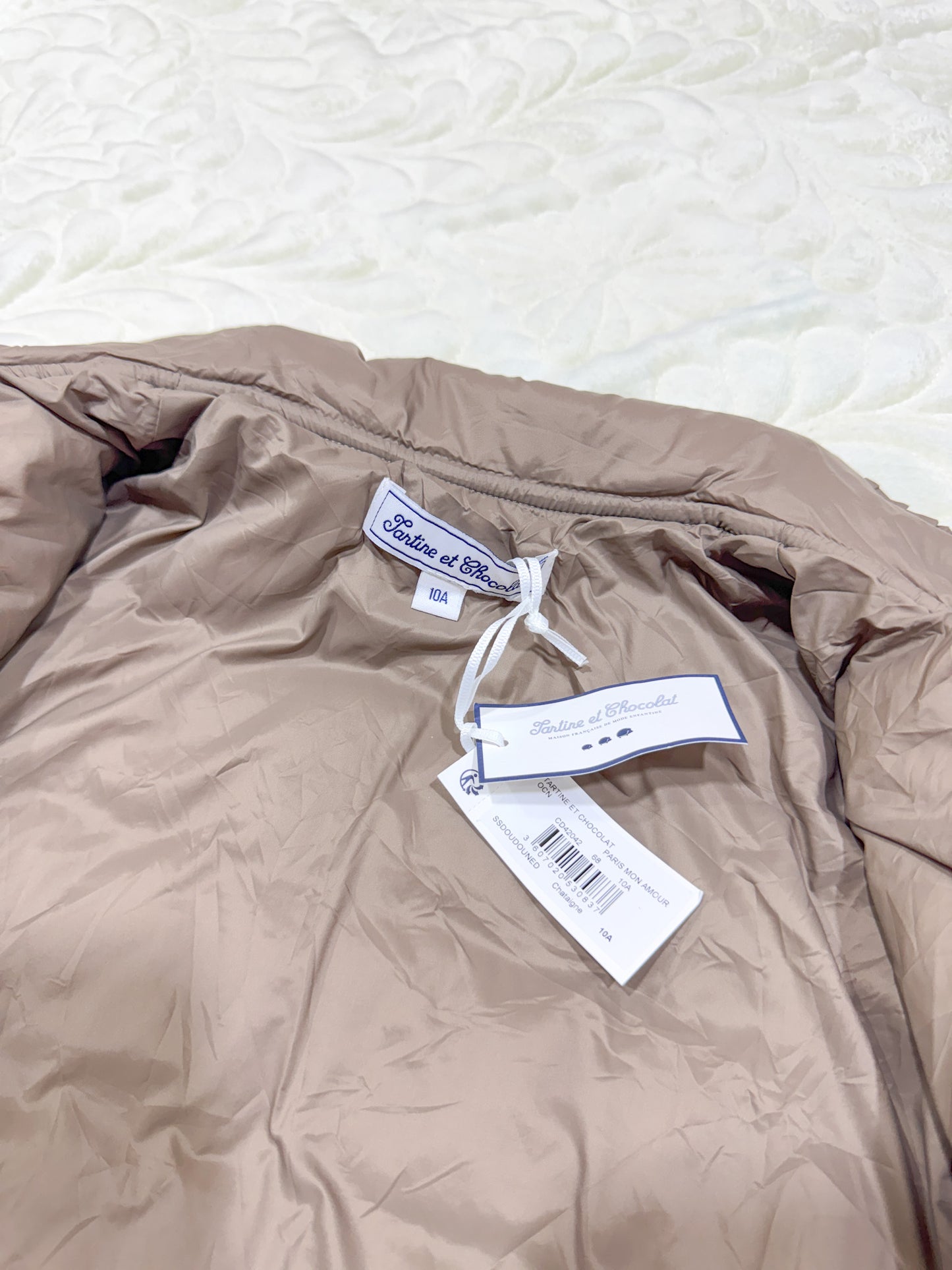 Tartine et Chocolat Beige Quilted Jacket