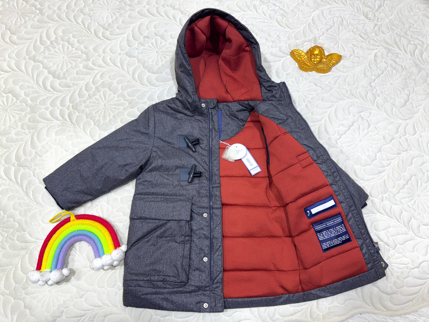 Parka Duvet à Brandebourgs Grise Jacadi Garçon