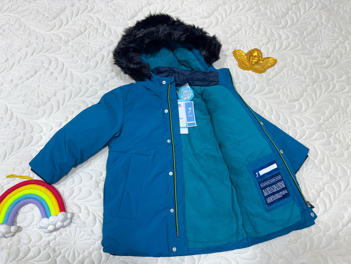 Parka Jacadi en duvet bleu pour garçon