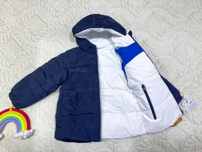 Doudoune de sport réversible marine et tricolore Jacadi