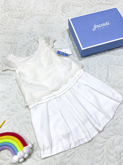 Jacadi x Laure de Sagazan Robe Cérémonie Dentelle Blanche