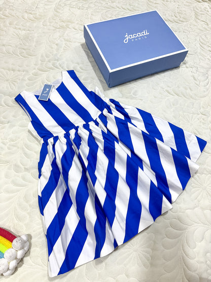 Robe en coton rayée sans manches Jacadi