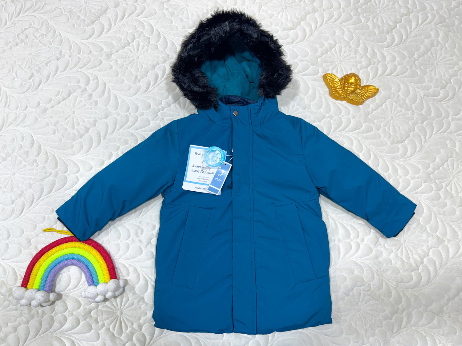 Parka Jacadi en duvet bleu pour garçon