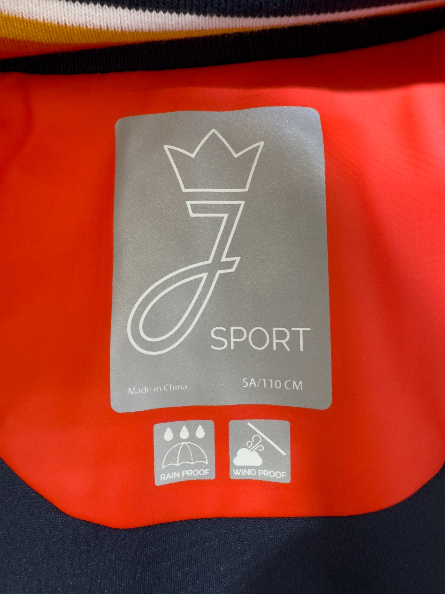 Jacadi Imperméable à capuche rouge-orangé