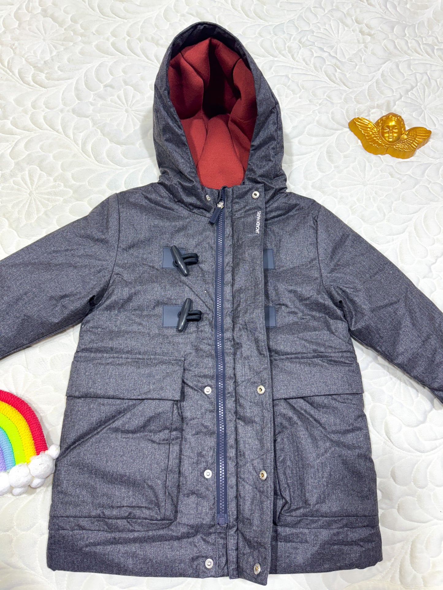 Parka Duvet à Brandebourgs Grise Jacadi Garçon