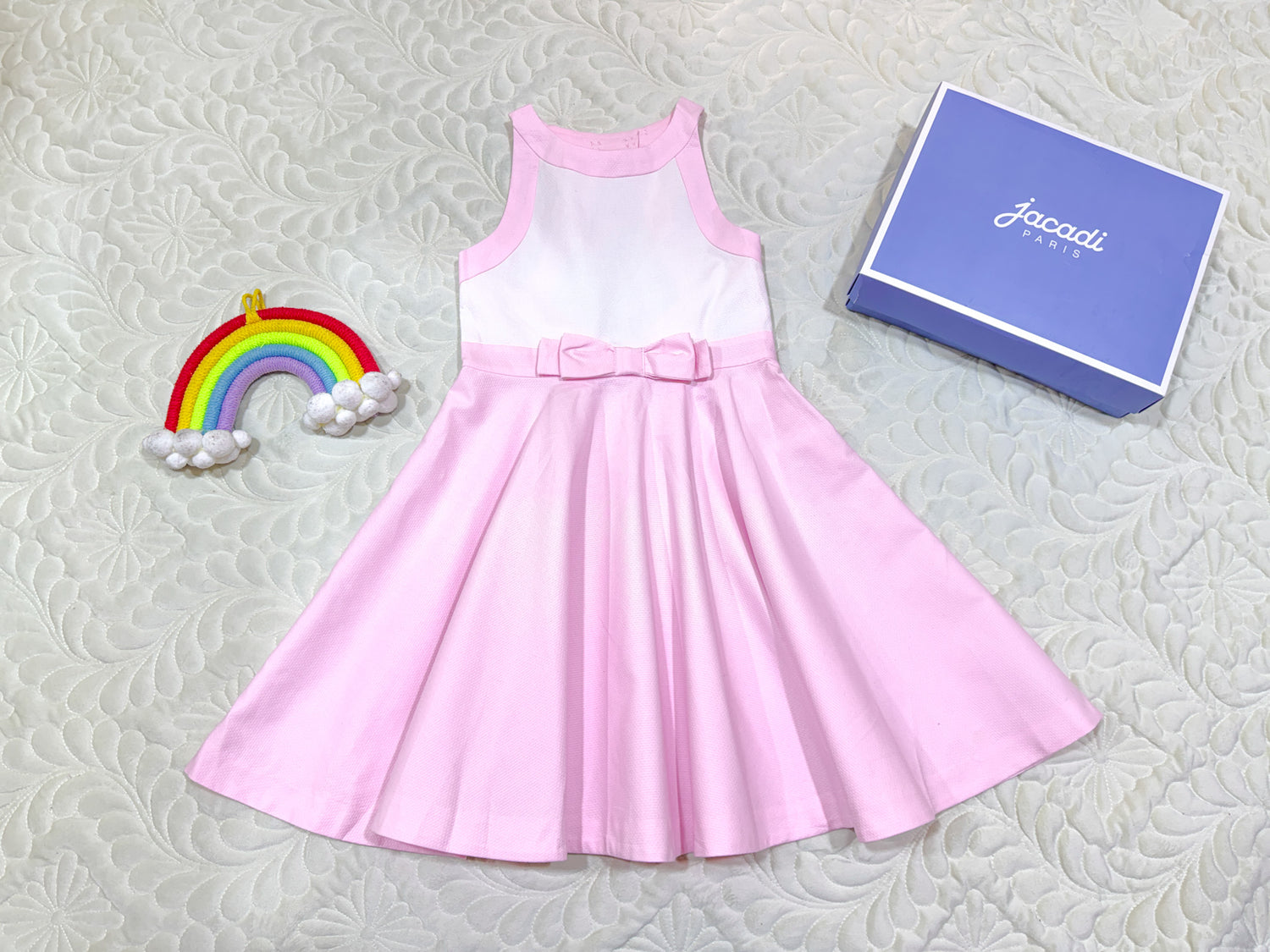 Jacadi Pink & White Ceremony Dress