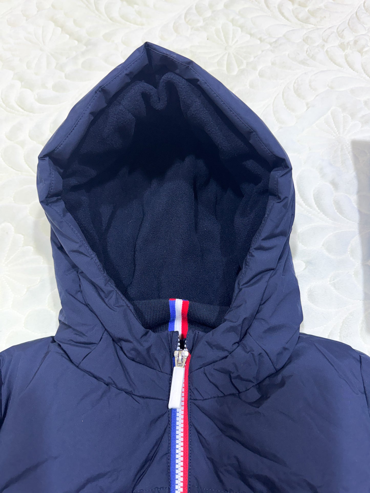 Doudoune tricolore bleu marine Jacadi