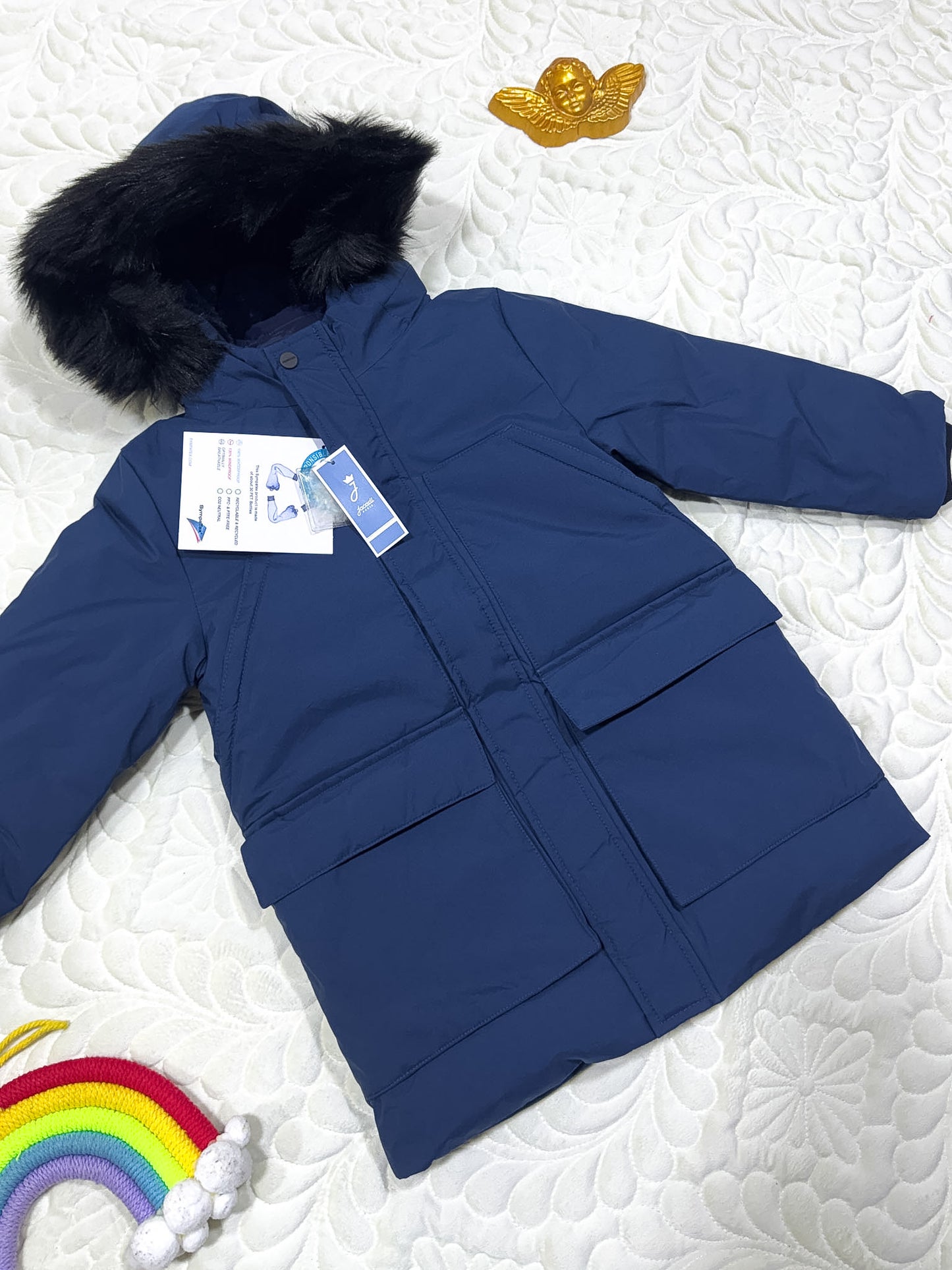 Jacadi Doudoune Parka Bleu Marine