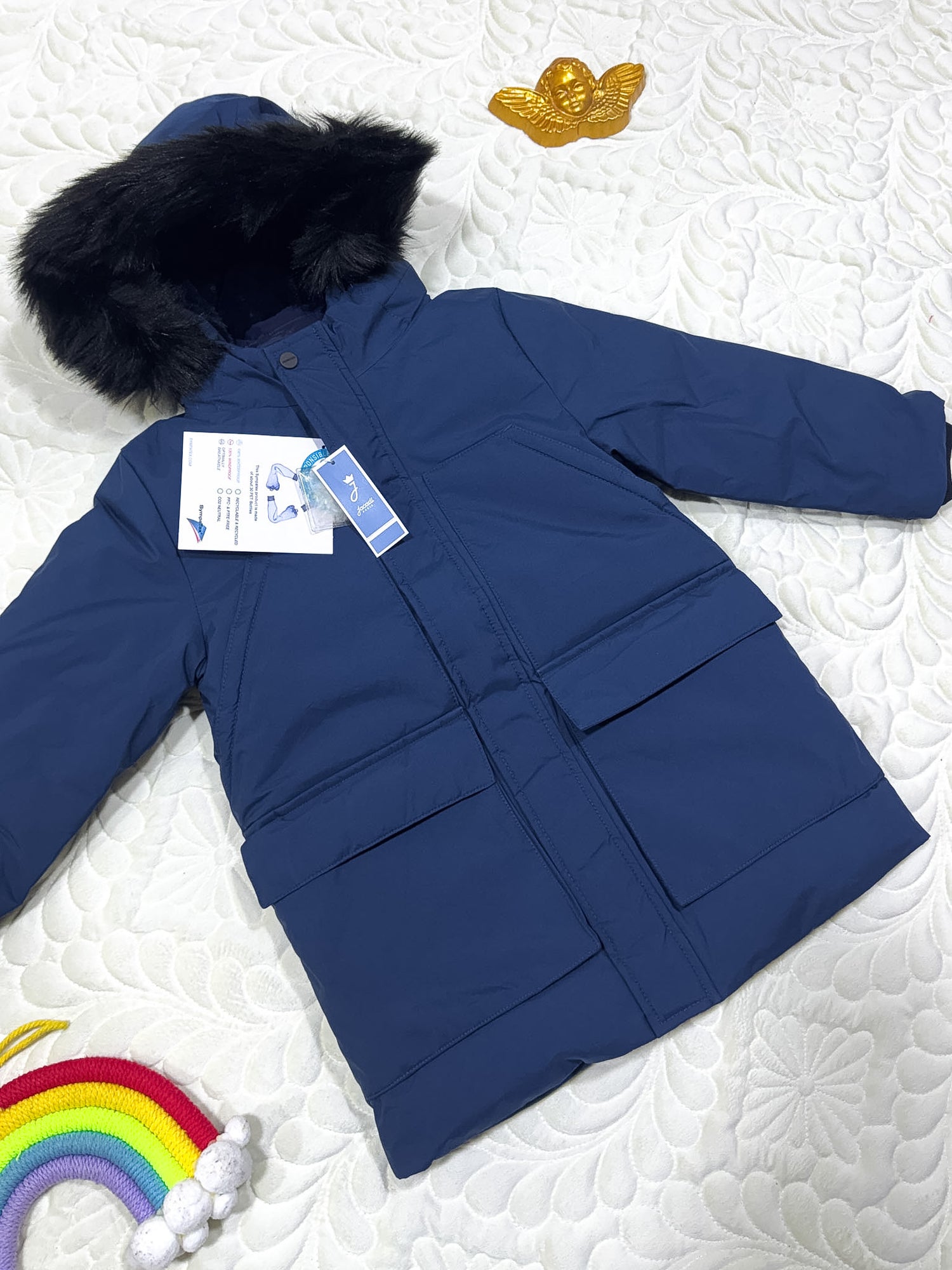 Jacadi Doudoune Parka Bleu Marine